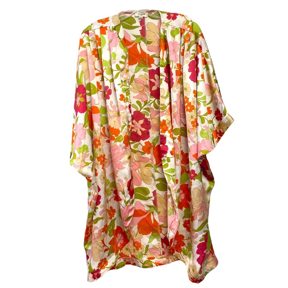 Umgee Floral Kimono Spring Summer Lightweight Size S/M